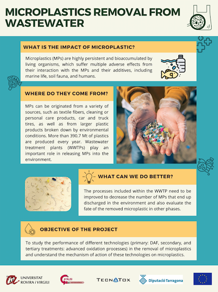 Evaluation of Treatments for the Removal of Microplastics in Urban Wastewater Treatment Plants